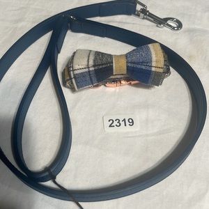 Leather leash and collar